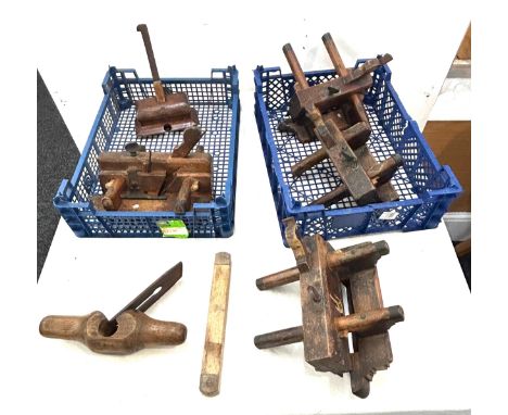 Large selection of woodworking tools 