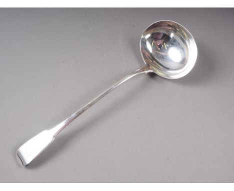 A Georgian silver Old English pattern ladle, 6.9oz troy, approx 