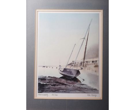Rob Piercey: signed limited edition colour print, "Porthmadog" 241/250, two colour prints, two Welsh scenes and three other p