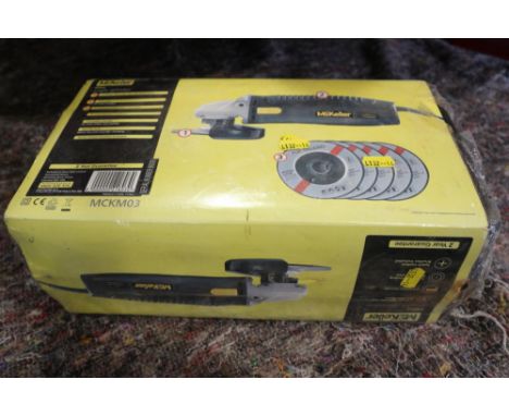 A McKeller 850W 115 angle grinder, wrapped 