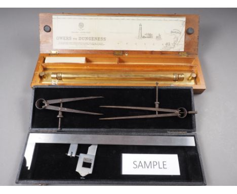 Miscellaneous items including tools, pocket knives, car badges, a cheroot holder, in fitted case, and other items 