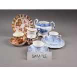 A quantity of English china, including an Imari colour palette part combination service, a similar