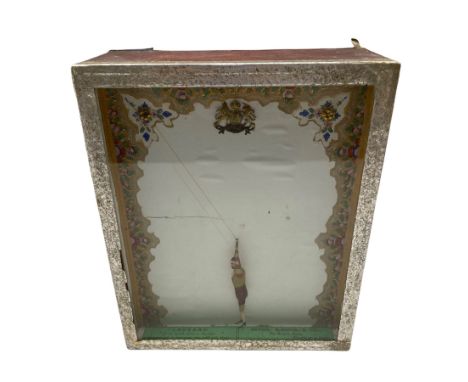 19th century Brown, Blondin &amp; Co 'Leotard' sand toy automaton, modelled on the French acrobat Jules Leotard, with a paint