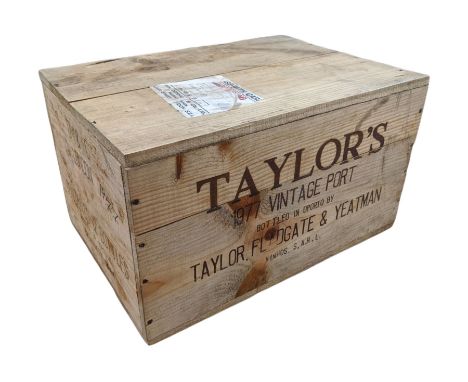 Taylor's vintage port 1977, twelve bottles in owc