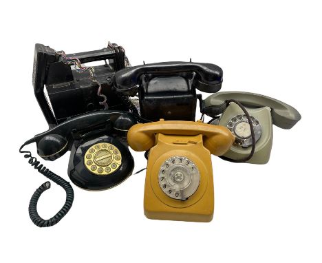 Five vintage telephones including Siemens Ediswan, G &amp; C etc