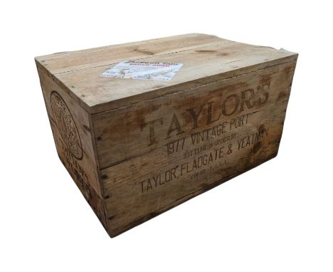 Taylor's vintage port 1977, twelve bottles in owc