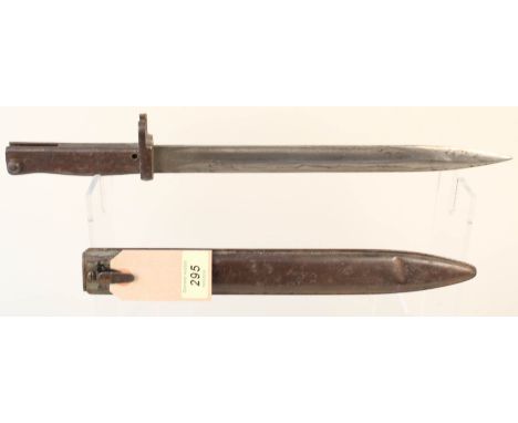 A German WWI Ersatz bayonet and scabbard