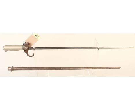 A French model 1886 Epee bayonet with scabbard