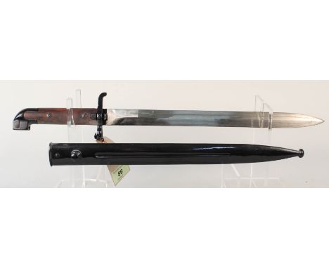 A Swedish model 1914 (Mauser) bayonet and scabbard