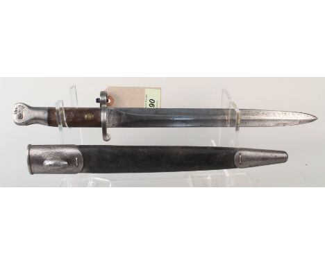 A British model 1888 MkI bayonet with MkI scabbard