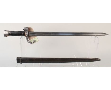 A French model 1892 bayonet with scabbard