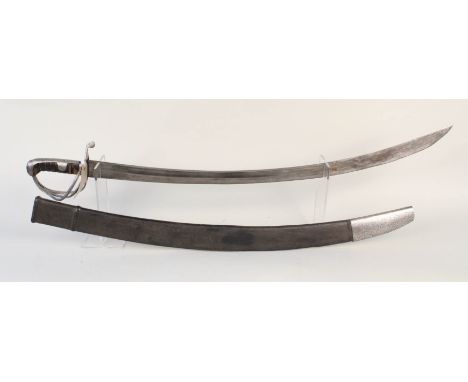 An Anglo/Indian 1821 patt Light Cavalry Troopers sword with scabbard