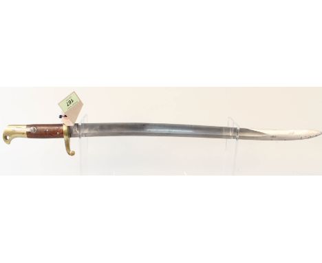 A Norwegian model 1860 sabre bayonet (no scabbard)