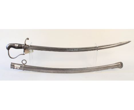 A German Prussian model 1852 Cavalry sabre with scabbard