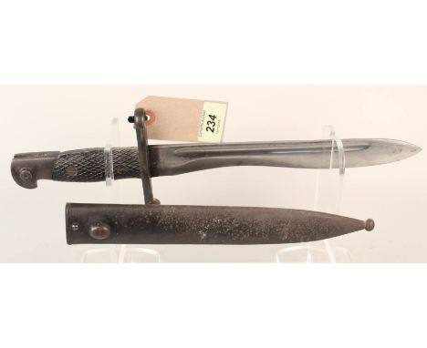 A Spanish model 1941 Bolo bayonet with scabbard