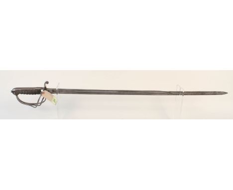 A British model 1821 Light Cavalry Artillery Officers sword (no scabbard)