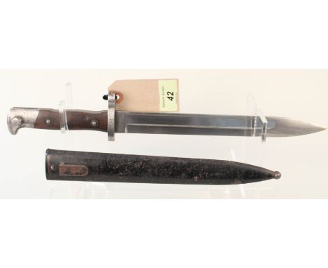 A German model 1871/84 knife bayonet with scabbard (export example)