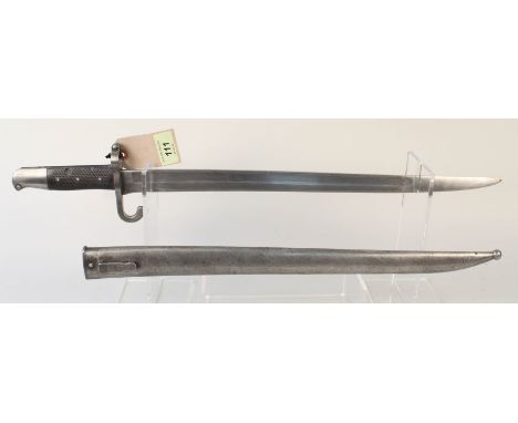 An Austrian model 1873 N.C.O.'s bayonet with scabbard