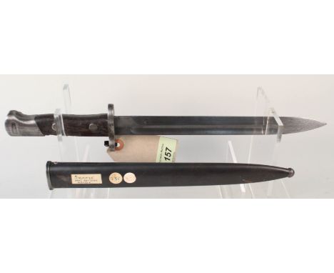 A Siamese Mauser bayonet with scabbard