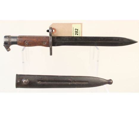 An Egyptian 'Haxim' knife bayonet with scabbard