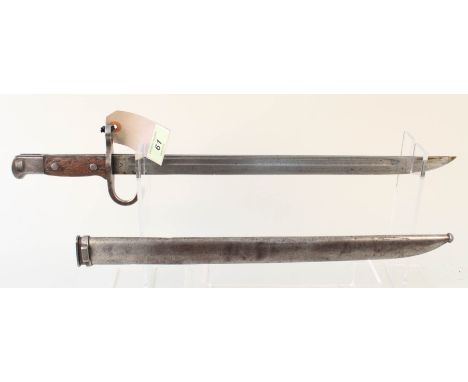 A Japanese model 99 Arisaka bayonet with scabbard