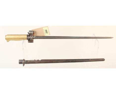 A French 1886/93/16/35 bayonet (officially shortened) with scabbard
