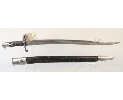 A British model 1856 Artillery bayonet with scabbard