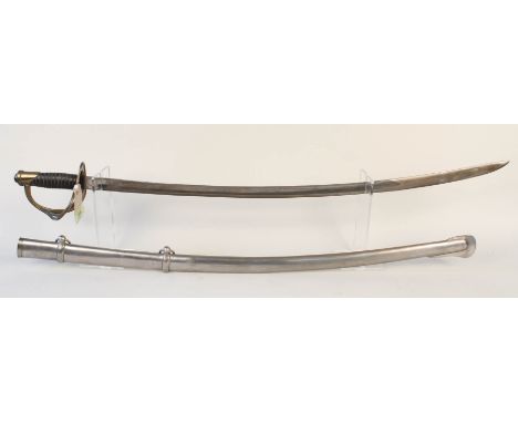 A replica U.S.A. Light Cavalry sword with scabbard