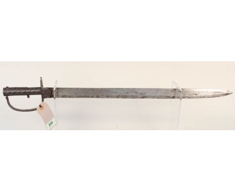 An Indian made 1841 Brunswick musket bayonet (no scabbard)