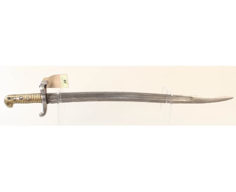 A French model 1842 sabre bayonet (no scabbard and press stud missing)