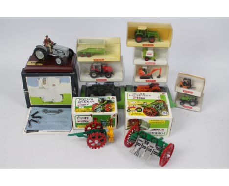 Britains Petit - Kovap Agro - Wiking. A selection of 12 die cast and plastic farming models to include: A boxed, Britains Pet