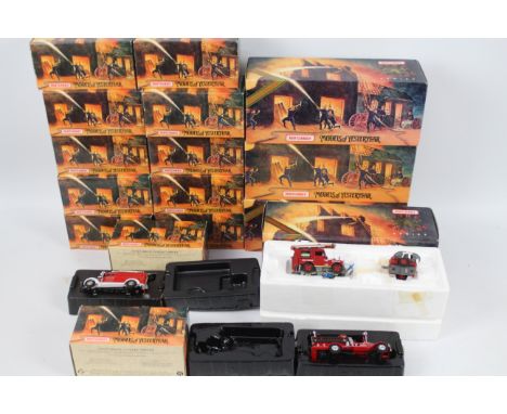Matchbox - Fire Engine Series - 16 x boxed Fire Service vehicles including Ford Model AA # YFE09, Cadillac Fire Wagon # YFE03