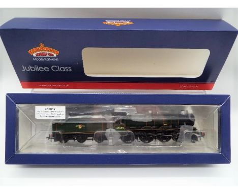 Bachmann - an OO gauge DCC on board model Jubilee class 4-6-0 locomotive and tender, 'Drake', running no 45659, BR green line