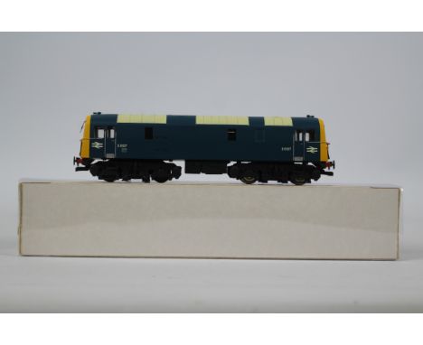 Silver Fox Models - A boxed OO gauge Silver Fox Models Class 71/74 diesel locomotive Op.No.E6107 in BR blue liver mounted on 