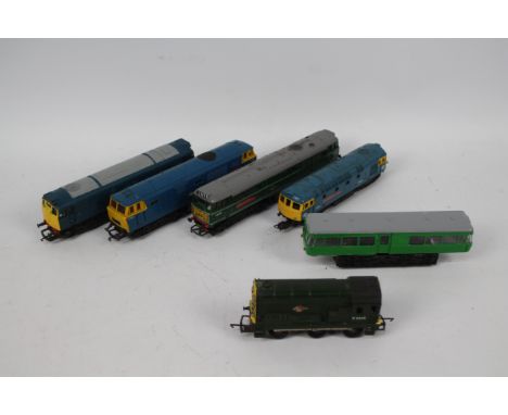 Hornby - Lima - 6 x unboxed OO gauge locos including Class 31 Diesel D5572, Class 35 Diesel D7063, Class 33 Diesel D6524 and 