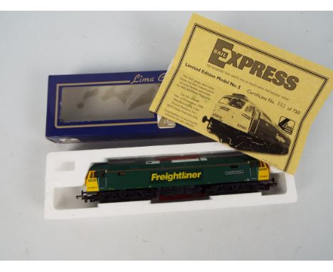 Lima - A boxed Limited Edition Lima #204649 OO gauge Class 57 diesel locomotive Op.No.57001 'Freightliner Pioneer' in Freight