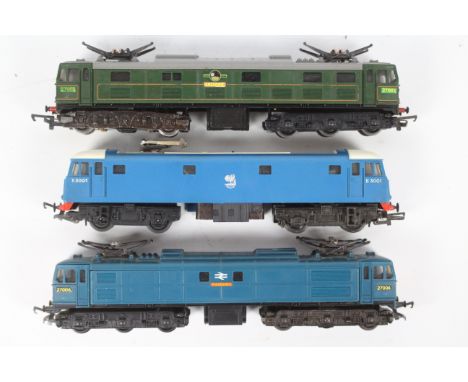 Triang - Three unboxed OO gauge electric locomotives by Triang. Lot consist R753 Type AL1 Op.No.E3001 in BR electric blue liv