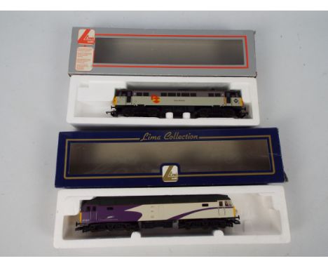 Lima - Two boxed Lima OO gauge locomotives. Lot consists of a Class 87 Electric locomotive Op.No. 87101 'Stephenson' in Railf