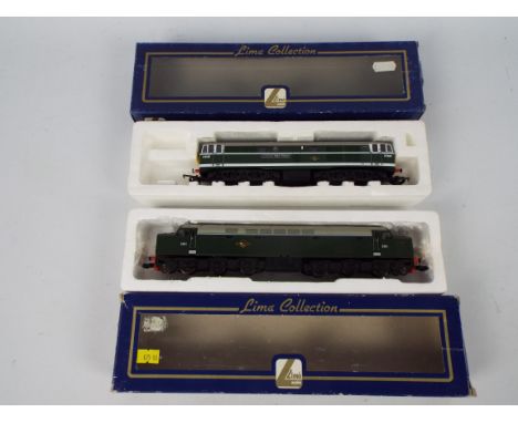 Lima - Two boxed Lima OO gauge diesel locomotives. Lot consists of a Class 40 Op.No.D261  in BR green livery; together with L