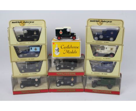 Creaks Of Camberley - Matchbox - Castlehouse Models - 11 x limited edition Police vehicles including 1929 Morris Cowley van i