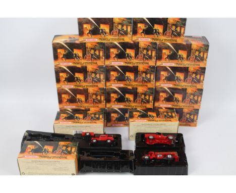 Matchbox - Fire Engine Series - 17 x boxed models including Land Rover Auxiliary # YFE02, Mack AC Water Tanker # YFE11, Ford 