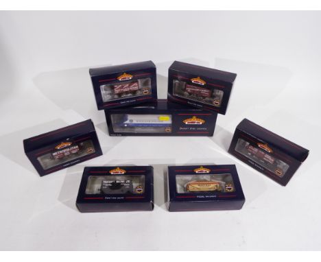 Bachmann - Seven boxed items of OO gauge freight rolling stock. Lot includes Bachmann #37-327A 90T Bogie Hopper Wagon JGA 'Bu
