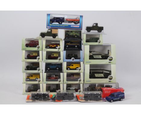 Corgi - Oxford - Matchbox - Hongwell - 26 x boxed / carded Land Rover models including Leyland Land Rover car transporter and