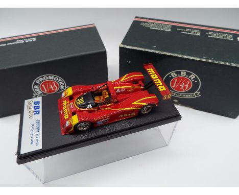 BBR Models - a 1:43 scale model Ferrari 333 SP/96, 24 Hour Daytona 1996 # BG61, team/driver Momo, appears nm in transparent c