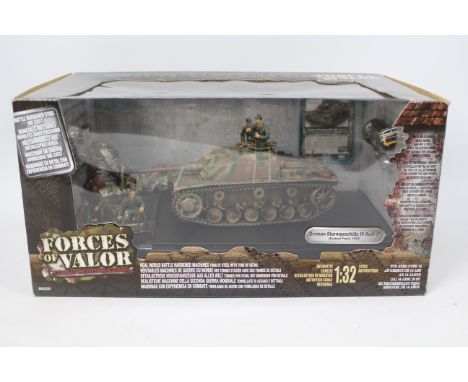 Forces Of Valor - A boxed 1:32 scale German Sturmgeschutz III  Ausf. G Eastern Front 1943 # 80043. The model appears Mint in 
