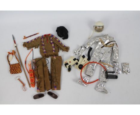 Palitoy - Action Man - Two partial and unboxed vintage Action Man outfits / accessories. Lot includes Action Man Astronaut  s