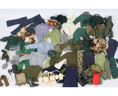 Palitoy, Action Man, Others  - A collection of loose mainly vintage Palitoy Action Man accessories and uniform parts. Lot inc