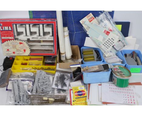 Peco - Modelmaster - Dapol - Lima - A large quantity of railway model making equipment including a box of stickers and transf