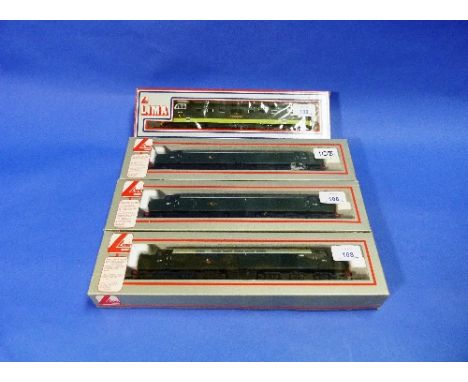 Lima Models; four '00' gauge locomotives: L205064 Class 40 D205; L205065 Class 40 D334; L205062 Class 40 D354; and L205105 Cl