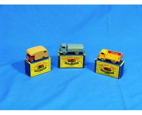 Matchbox Moko Lesney No.35 E.R.F. Marshall Horse Box, red and light brown, boxed, together with No.37 Karrier Bantam Lorry, o